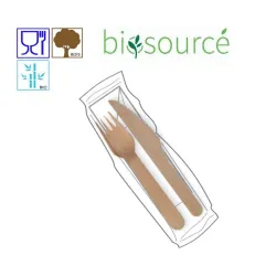 COUVERT EN BOIS DE BOULEAU KIT 3 EN 1 BOIS JETABLE