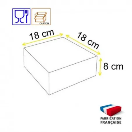 Boites pâtissières blanche, boite à gâteau pour pâtisseries