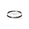 CERCLE PERFORE EN INOX 8 x 2