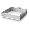 CARRE PERFORE EN INOX22 X 2 