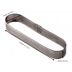OBLONGUE PERFORE EN INOX12 x 3,5