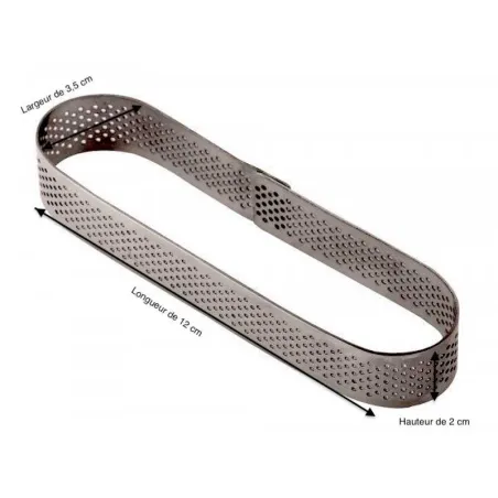 OBLONGUE PERFORE EN INOX12 x 3,5