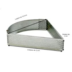  TRIANGLE PERFORE EN INOX 12