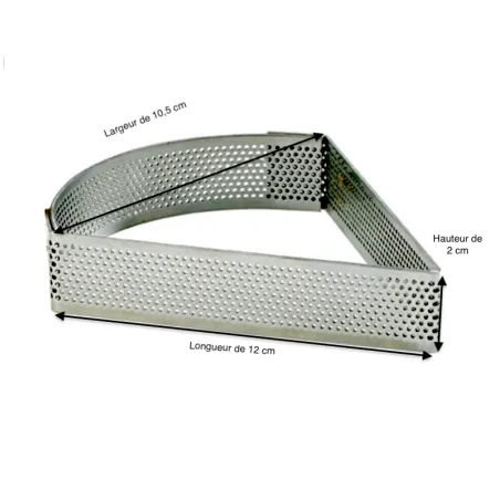  TRIANGLE PERFORE EN INOX 12