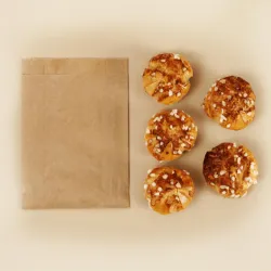 Sac papier kraft brun pour croissants SAC CROISSANT KRAFT BRUN