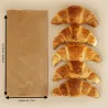 SAC CROISSANT KRAFT BRUN
