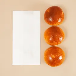 SAC CROISSANT KRAFT BLANC