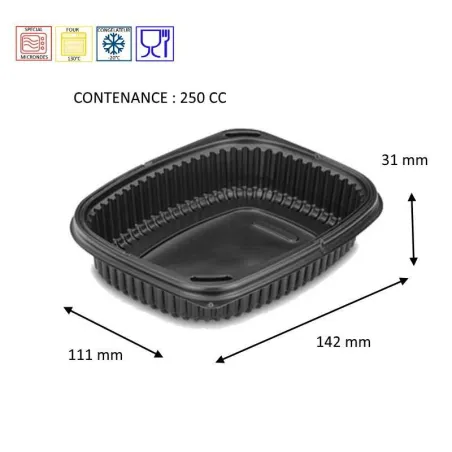 Barquette Micro-ondable COOKIPACK, emballage alimentaire pour snack et traiteur Barquette Micro-ondable COOKIPACK, emballage alimentaire pour snack et traiteur
