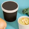 POT A SOUPE OU GLACE E NCARTON DE CULEUR NOIR POT A SOUPE OU GLACE E NCARTON DE CULEUR NOIR