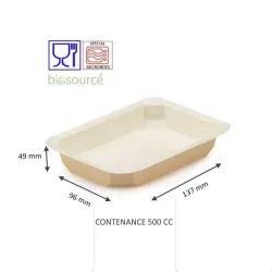 BARQUETTE THERMOSCELLABLE BIOSOURCEE FOOD K