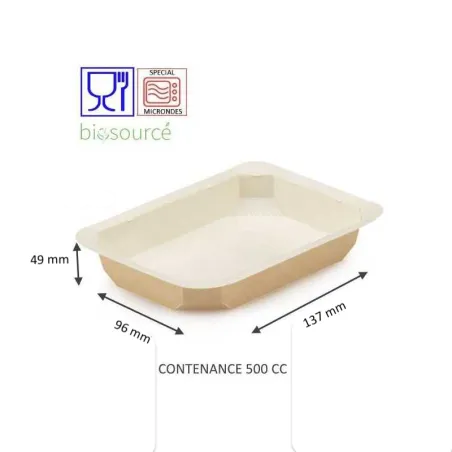 BARQUETTE THERMOSCELLABLE BIOSOURCEE FOOD K
