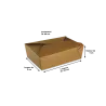 Boite pour repas à emporter Kraft brun à petits prix avec Papa France 