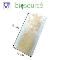 Sac à pain biosourcé et transparent, emballage alimentaire écologique