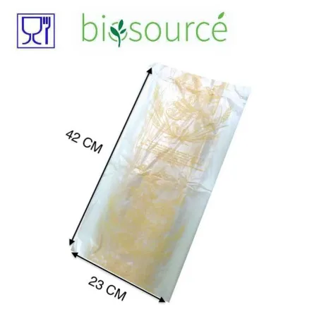 Sac à pain biosourcé et transparent, emballage alimentaire écologique