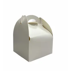 BOITES PATISSIERES A POIGNEE BLANCHES