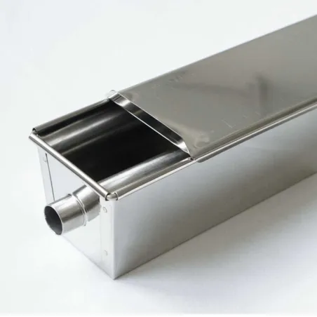 MOULE À CAKE EN INOX AVEC COUVERCLE ET INSERT TUBE MOULE À CAKE EN INOX AVEC COUVERCLE ET INSERT TUBE
