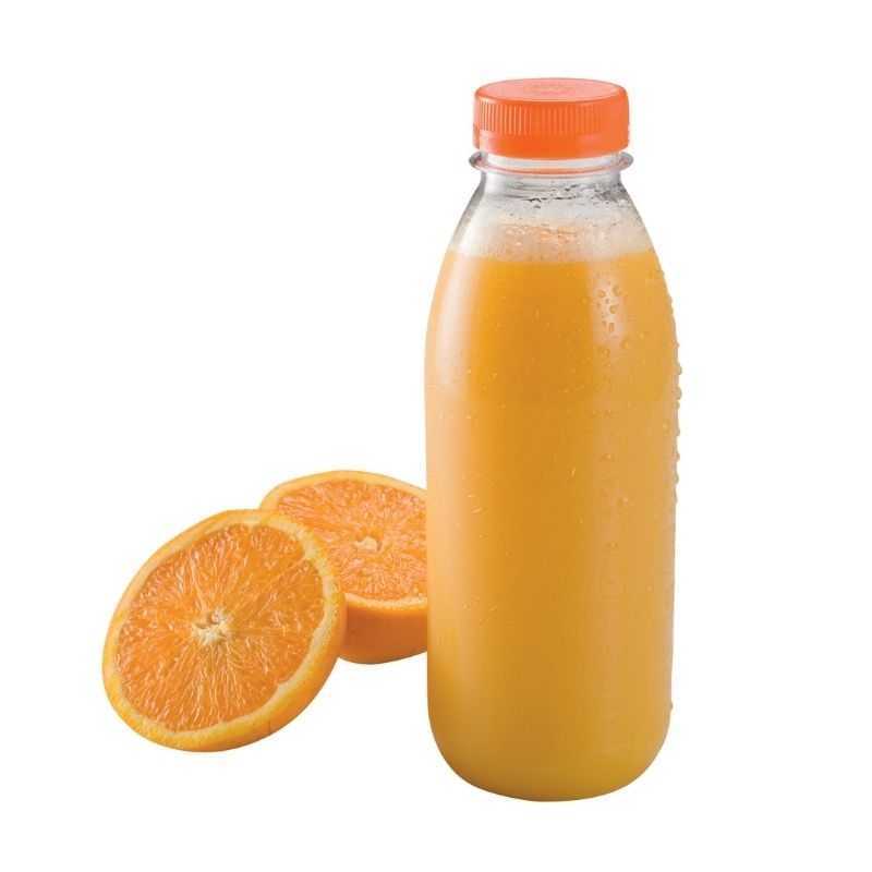 Bouteille a jus d'orange plastique reutilisable 33 cl