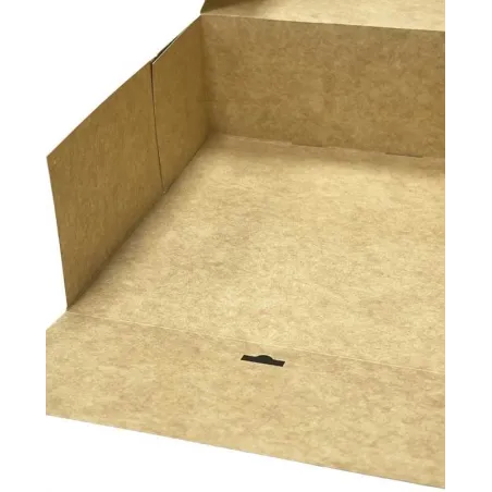 Boîte pâtissière Noire face tombante avec encoches Boîte pâtissière Noire face tombante avec encoches