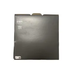 Boîte pâtissière Noire face tombante avec encoches