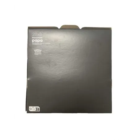 Boîte pâtissière Noire face tombante avec encoches Boîte pâtissière Noire face tombante avec encoches