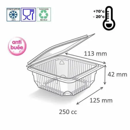 Barquette plastique salades Optipack, pour Boulangeries et Snacks Barquette plastique salades Optipack, pour Boulangeries et Snacks
