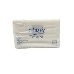 SERVIETTES PAPIER JETABLE BLANCHE
