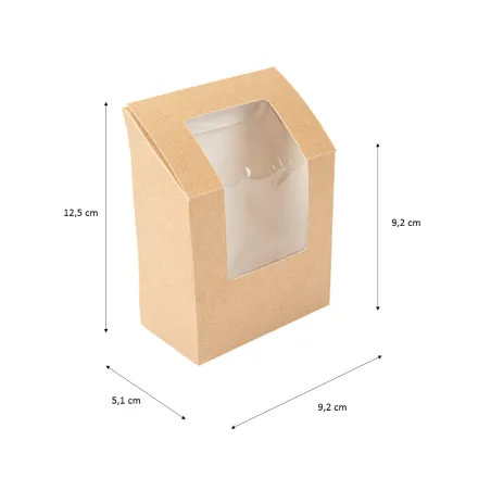 Emballage Wrap avec fenêtre pour professionnels snacking Emballage Wrap avec fenêtre pour professionnels snacking