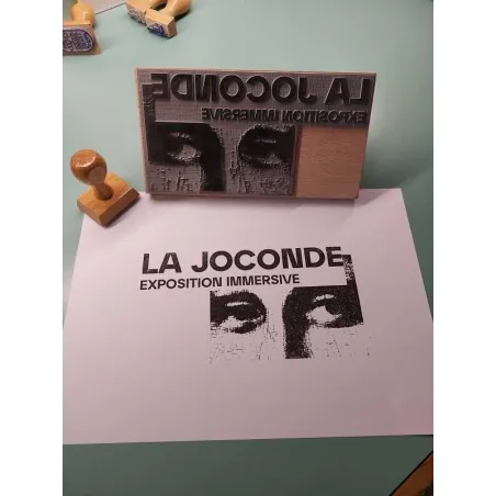 Tampon en Bois avec Encrier rectangulaire Tampon en Bois avec Encrier rectangulaire