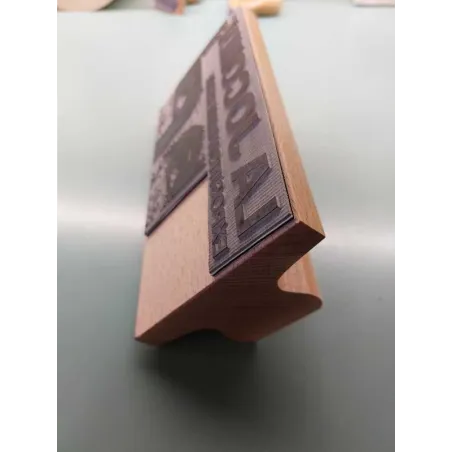 Tampon en Bois avec Encrier rectangulaire Tampon en Bois avec Encrier rectangulaire