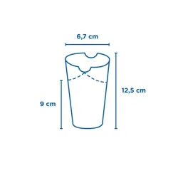 GOBELETS A FRITES EN CARTON NOIR AVEC FERMETURE 360ML