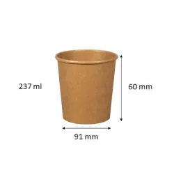 POT ROND CARTON A SOUPE OU GLACE