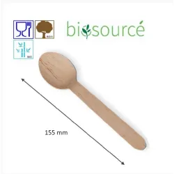 COUVERT EN BOIS DE BOULEAU