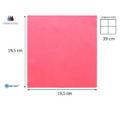 SERVIETTES PAPIER COULEUR 38X38 MICROGAUFRE