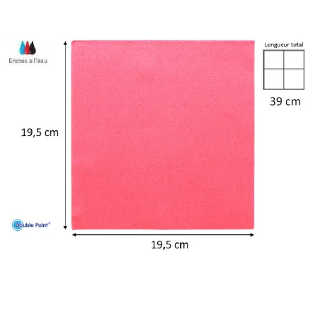 SERVIETTES PAPIER COULEUR 38X38 MICROGAUFRE