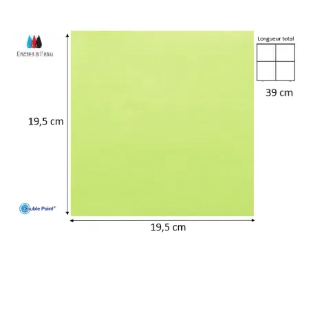 SERVIETTES PAPIER COULEUR 38X38 MICROGAUFRE
