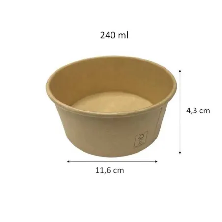 SALADIER ROND EN CARTON RECYCLABLE SALADIER ROND EN CARTON RECYCLABLE
