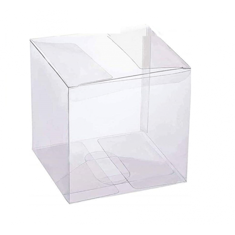 Boite transparente en cube pour un emballage original COLIS DE 50  DESIGNATION Boite CUBE forme automatique Dim. cm 5 x 5 x 5