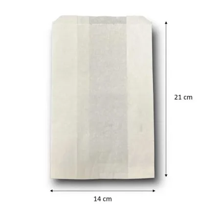 Sachets Sandwich Ingraissables Blancs – Lot De 200, 16x16 Cm, Papier Résistant à La Graisse