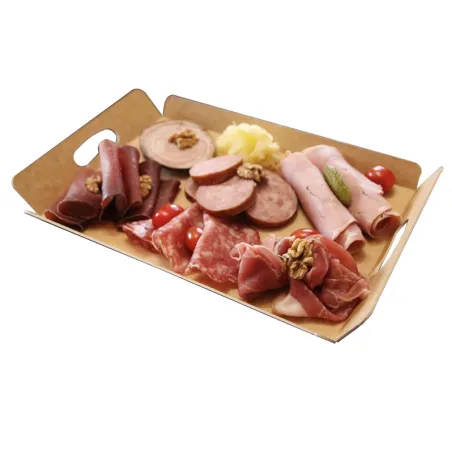 Calage en Carton Kraft pour boite traiteur Calage en Carton Kraft pour boite traiteur