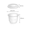 coupe dessert en plastique