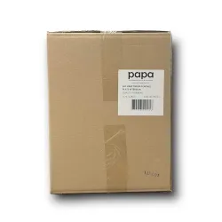 SACS CABAS PAPIER KRAFT POIGNEES PLATES