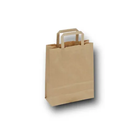 Sac Cabas kraft brun poignées plates Sac Cabas kraft brun poignées plates