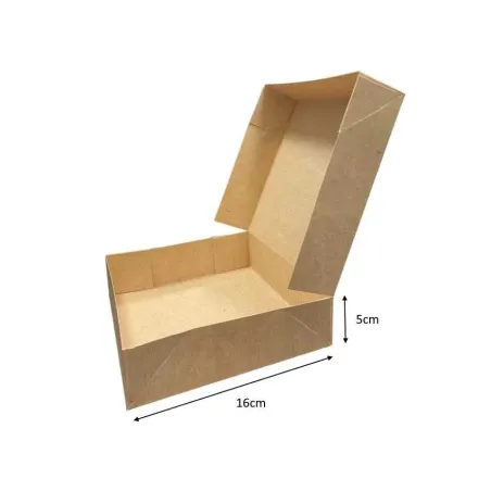 Boites pâtissière tarterie kraft hauteur 5 cm