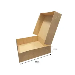 Boites pâtissière tarterie kraft hauteur 5 cm