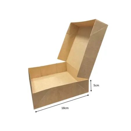 Boites pâtissière tarterie kraft hauteur 5 cm