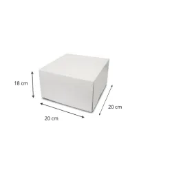 Boite à gâteau XL pour transport et emballage (Hauteur 18 cm)