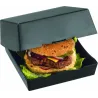 Boite burger noire réutilisable pour emballage burger éco