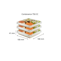 BOITE SALADE ÉTANCHE BIODÉGRADBLE LUXIFOOD