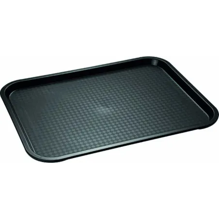 Plateau snacking réutilisable en polypro noir