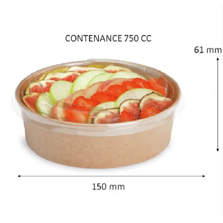 BOL SALADE KRAFT BRUN